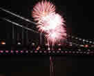 Fireworks over the Ben Franklin Bridge, July 2001